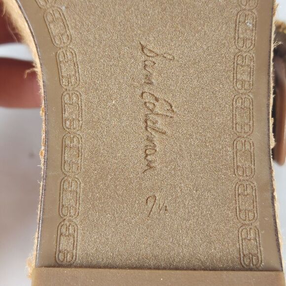 Sam Edelman Women's Chase US 7,5 Eggshell Raffia Espadrille Wedge Sandals - Picture 14 of 15